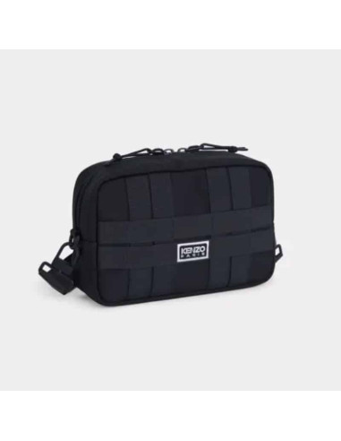 Sac à bandoulière 'KENZO Explorer' Noir Homme Kenzo présenté de face｜Boutique Homme Toulouse