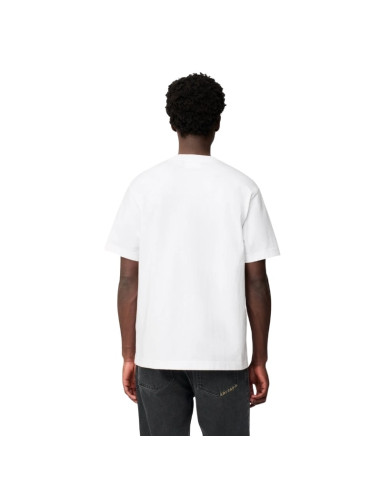 T-Shirt Micro Bee Bird Blanc Homme Axel Arigato présenté porté de dos｜Boutique Homme Toulouse