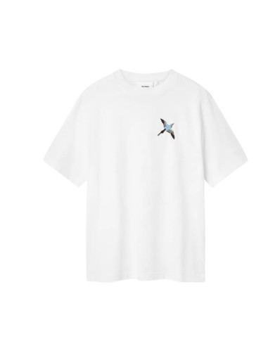 T-Shirt Micro Bee Bird Blanc Homme Axel Arigato présenté de face｜Boutique Homme Toulouse