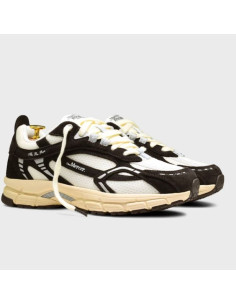 Sneakers The Re-Run Vintage Marron Homme The Mercer Brand présentées portées de face｜Magasin Homme Toulouse 2