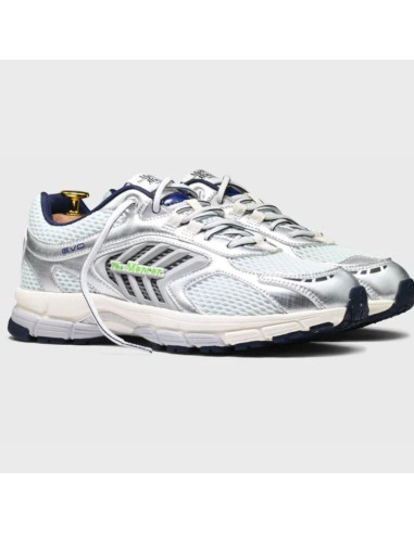 Sneakers The Re-Run Evo Bleu Homme The Mercer Brand présentées portées de face｜Magasin Homme Toulouse