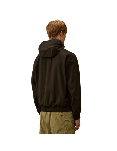 Shell-R Hooded Lens Jacket Noir Homme C.P Company présentée portée de dos｜Magasin Homme Toulouse