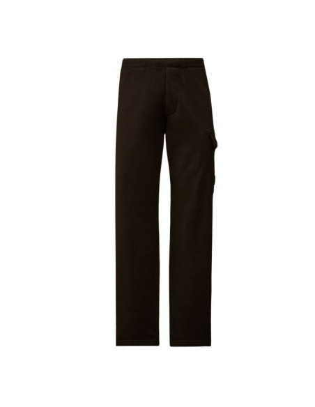 Jogging Cargo Diagonal Raised Noir Homme C.P Company présenté de face｜Boutique Homme Toulouse