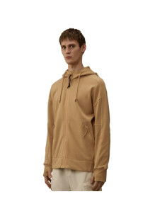 Sweatshirt Raised Fleece Goggle Frozen Drew Homme C.P Company présenté porté de face｜Boutique Homme Toulouse