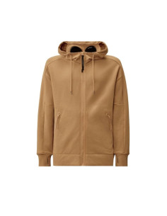 Sweatshirt Raised Fleece Goggle Frozen Drew Homme C.P Company présenté porté de face｜Boutique Homme Toulouse 2