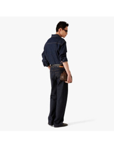 Jean en denim selvedge Laurel Indigo Homme Casablanca présenté porté de face｜Boutique Homme Toulouse 2