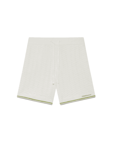 Short en tissu bouclé Tennis Blanc Homme Casablanca présenté de face｜Boutique Homme Toulouse