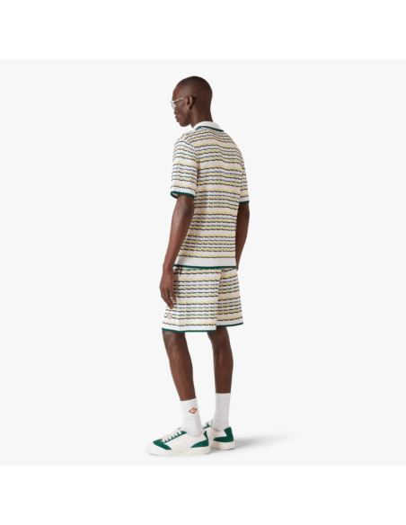 Short en point de tricot Blanc Homme Casablanca présenté porté de dos｜Boutique Homme Toulouse