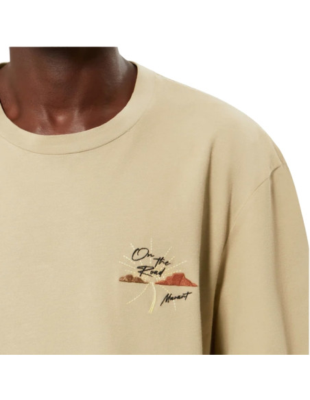 Tee Shirt Honore Bronze Homme Marant présenté zoomé de face｜Boutique Homme Toulouse