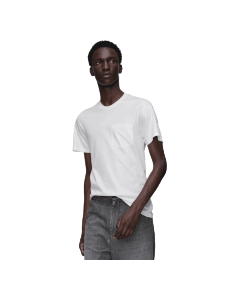 T-Shirt En Jersey De Coton Blanc Homme Margiela présenté porté de face｜Boutique Homme Toulouse