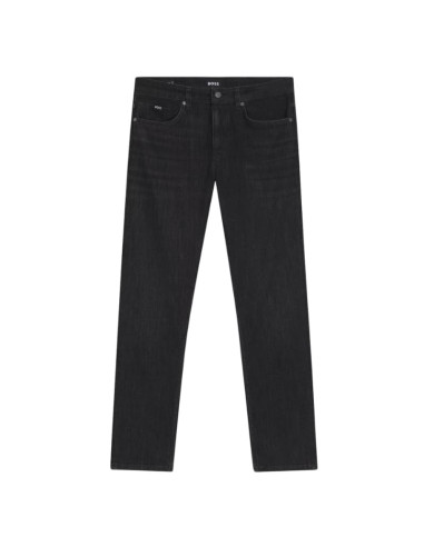 Jean Slim Delaware Denim Gris Noir Homme Boss présenté de face｜Boutique Homme Toulouse