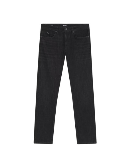 Jean Slim Delaware Denim Gris Noir Homme Boss présenté de face｜Boutique Homme Toulouse