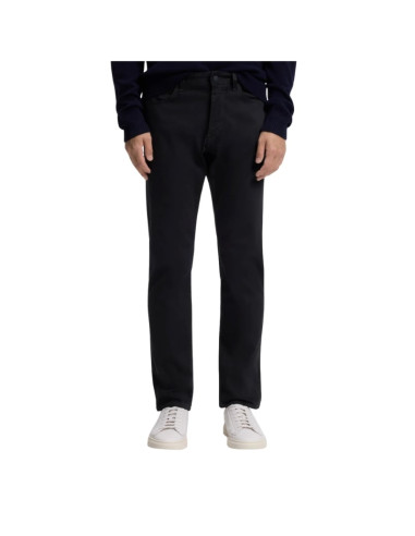 Pantalon Slim Delaware En Twill Noir Homme Boss présenté porté de face｜Boutique Homme Toulouse