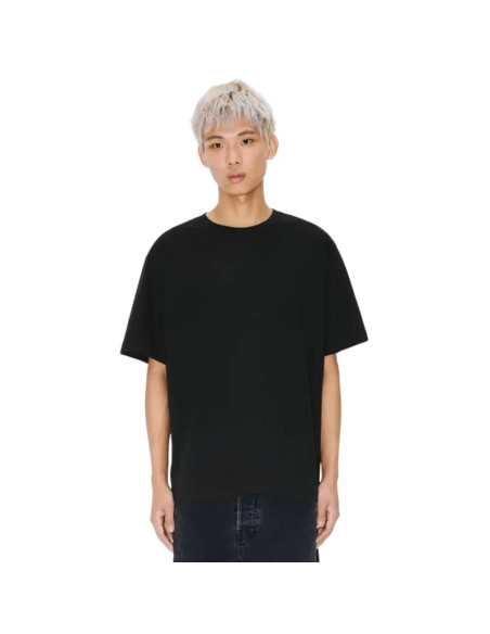 T-Shirt Oversize Brodé 'Boke Flower 2.0' Noir Homme Kenzo présenté porté de face｜Boutique Homme Toulouse
