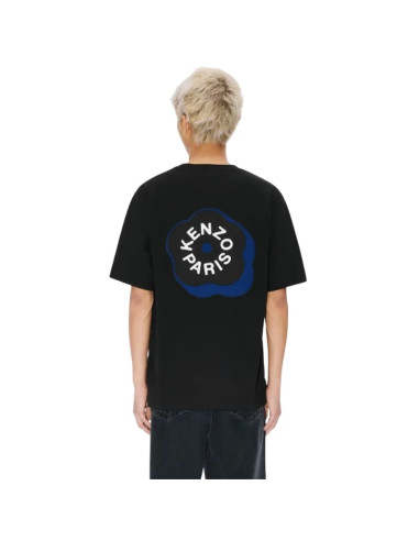 T-Shirt Oversize Brodé 'Boke Flower 2.0' Noir Homme Kenzo présenté porté de dos｜Boutique Homme Toulouse