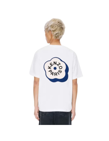 T-Shirt Oversize Brodé Boke Flower 2.0 Blanc Homme Kenzo présenté porté de dos｜Boutique Homme Toulouse