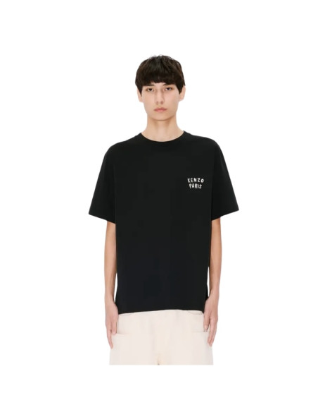 T-shirt Oversize 'KENZO Boke Heart' Noir Homme Kenzo présenté porté de face｜Boutique Homme Toulouse