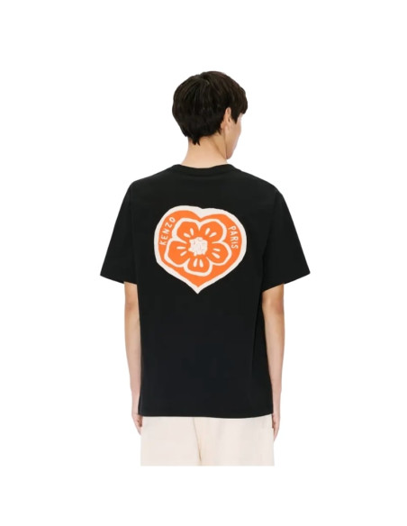T-shirt Oversize 'KENZO Boke Heart' Noir Homme Kenzo présenté porté de dos｜Boutique Homme Toulouse