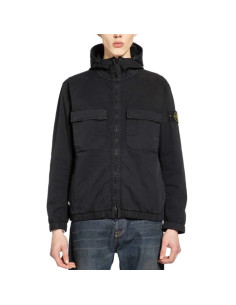 Stone Island - Veste Déperlante À Capuche Navy Homme