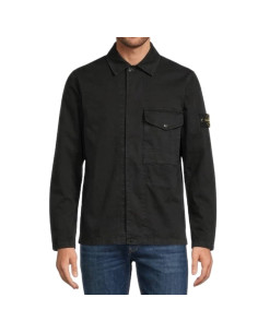 Stone Island - Surchemise Zippé Noir Homme