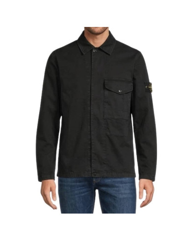 Stone Island - Surchemise Zippé Noir...