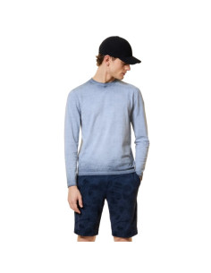 Pull-Over Ice En Maille Ronde Bleu Homme RRD présenté porté de face｜Boutique Homme Toulouse