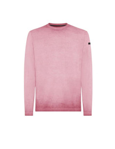 Pull-Over Ice En Maille Ronde Rose Homme RRD présenté porté de face｜Boutique Homme Toulouse
