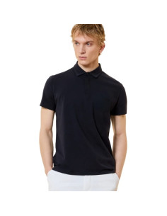 Polo Revo Bleu Noir Homme RRD présenté porté de face｜Boutique Homme Toulouse