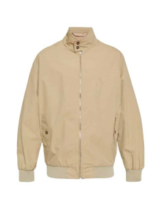 Veste À Col Montant Beige Homme MM6 présentée portée de face｜Magasin Homme Toulouse