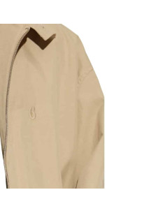 Veste À Col Montant Beige Homme MM6 présentée portée de face｜Magasin Homme Toulouse 2