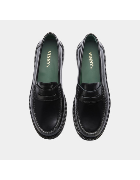 Mocassin Yardee Loafer Noir Homme Vinny's présenté porté de haut｜Boutique Homme Toulouse