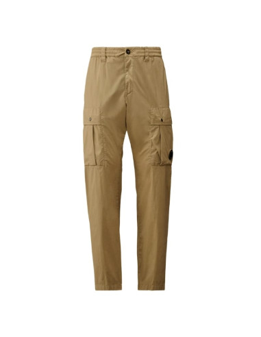 Pantalon Cargo 50 Fili Stretch Elasticated Lens Moss Gray Homme Cp Company présenté de face｜Boutique Homme Toulouse