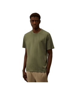 T-Shirt 30/1 Jersey Short Sleeve Goggle vert Homme Cp Company présenté porté de face｜Boutique Homme Toulouse