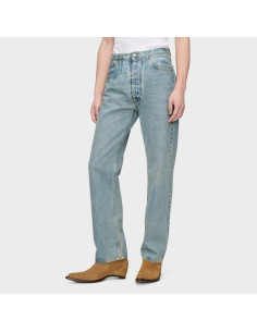 Jean droit Taped Bleu Clair Homme Margiela présenté porté de face｜Boutique Homme Toulouse