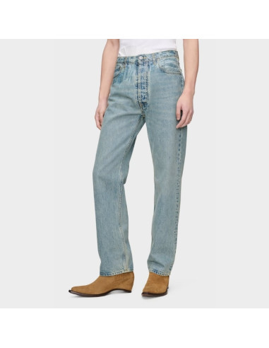 Jean droit Taped Bleu Clair Homme Margiela présenté porté de face｜Boutique Homme Toulouse