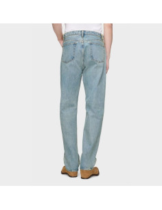 Jean droit Taped Bleu Clair Homme Margiela présenté porté de face｜Boutique Homme Toulouse 2