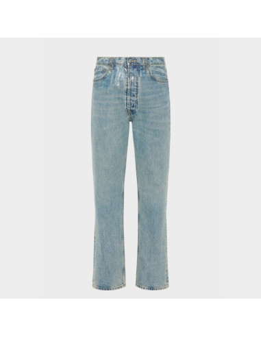 Jean droit Taped Bleu Clair Homme Margiela présenté de face｜Boutique Homme Toulouse