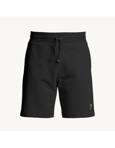 Pantalon Court Cairo Easy Noir Homme Parajumpers présenté porté de face｜Boutique Homme Toulouse
