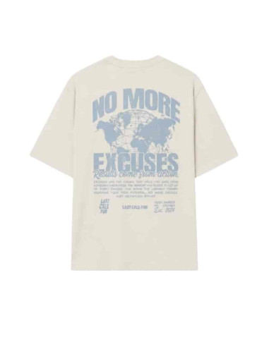 Le T-Shirt "No Excuses" White/Subdued Blue Homme Last Call For présenté de face|Boutique Homme Toulouse Le T-Shirt "No Excuses" White/Subdued Blue Homme Last Call For présenté de face|Boutique Homme Toulouse
