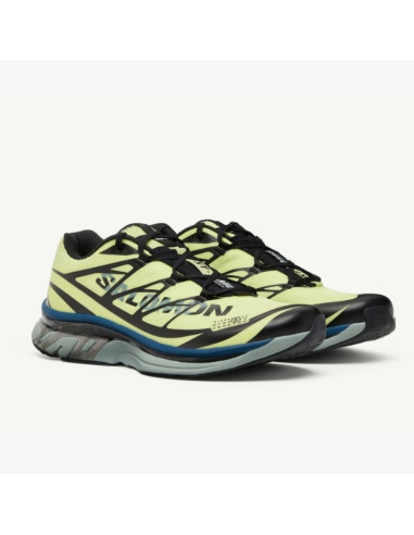 Sneakers Mm6 X Salomon Xt Lime Et Noir Homme Salomon présentées portées de profil｜Magasin Homme Toulouse