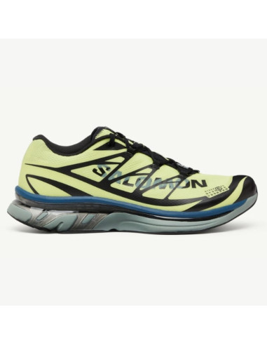 Sneakers Mm6 X Salomon Xt Lime Et Noir Homme Salomon présentées portées de côté｜Magasin Homme Toulouse