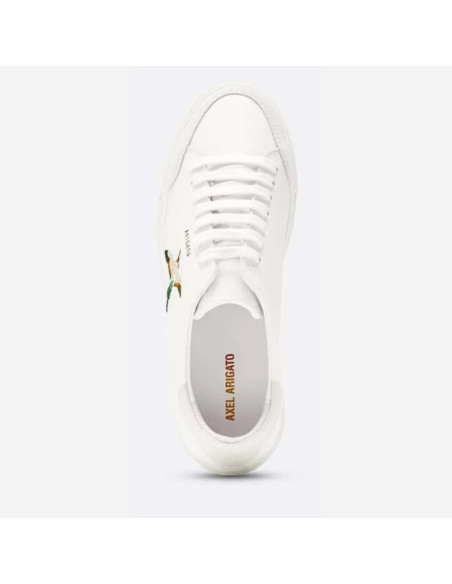 Sneakers Clean 90 B Bird Beige/Blanc Homme Axel Arigato présentées portées de face｜Magasin Homme Toulouse