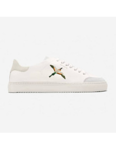 Sneakers Clean 90 B Bird Beige/Blanc Homme Axel Arigato présentées portées de face｜Magasin Homme Toulouse 2