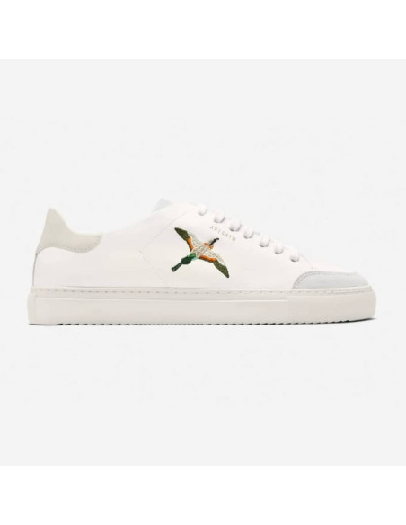 Sneakers Clean 90 B Bird Beige/Blanc Homme Axel Arigato présentées portées de profil｜Magasin Homme Toulouse