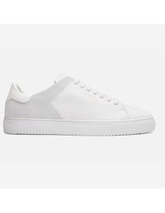 Sneakers Clean 90 Split Blanc/Off White Homme Axel Arigato présentées portées de face｜Magasin Homme Toulouse