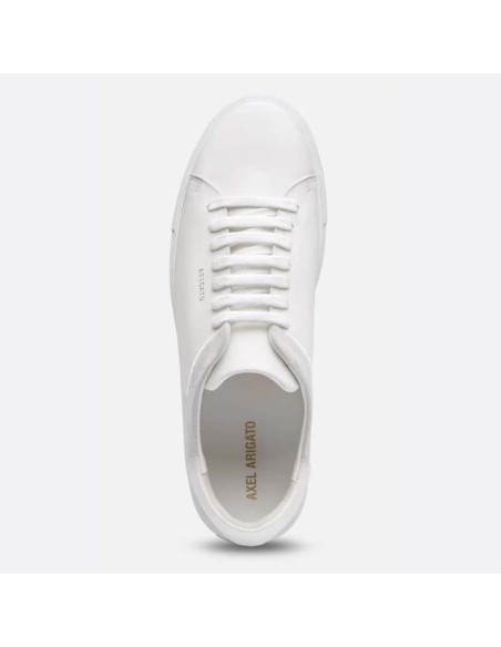 Sneakers Clean 90 Split Blanc/Off White Homme Axel Arigato présentées portées de haut｜Magasin Homme Toulouse