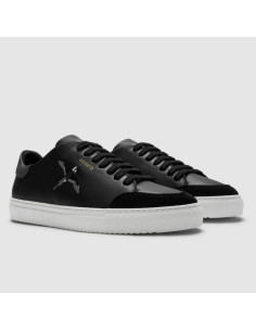 Sneakers Clean 90 B Bird Noir/Gris Foncé Homme Axel Arigato présentées portées de face｜Magasin Homme Toulouse 2
