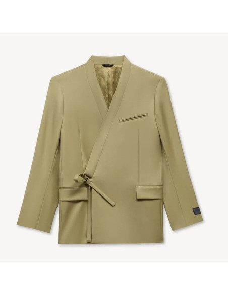 Veste De Costume Kimono Double Boutonnage Laine Vierge Kenzo présentée de face｜Magasin Homme Toulouse