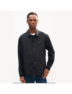 Veste Coach Légère 'KENZO Signature' En Coton Nylon Noir Homme présentée portée de face｜Magasin Homme Toulouse