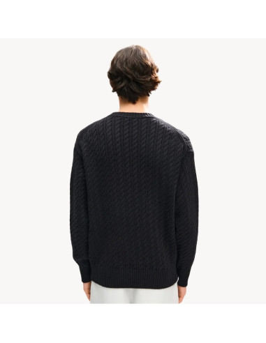 Pull Brodé 'KENZO Signature' En Maille Noir Homme Kenzo présenté porté de dos|Boutique Homme Toulouse Pull Brodé 'KENZO Signature' En Maille Noir Homme Kenzo présenté porté de dos|Boutique Homme Toulouse